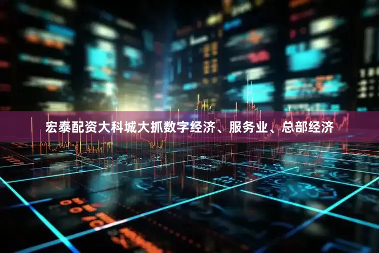 宏泰配资大科城大抓数字经济、服务业、总部经济