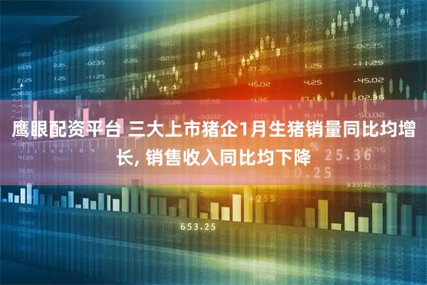 鹰眼配资平台 三大上市猪企1月生猪销量同比均增长, 销售收入同比均下降